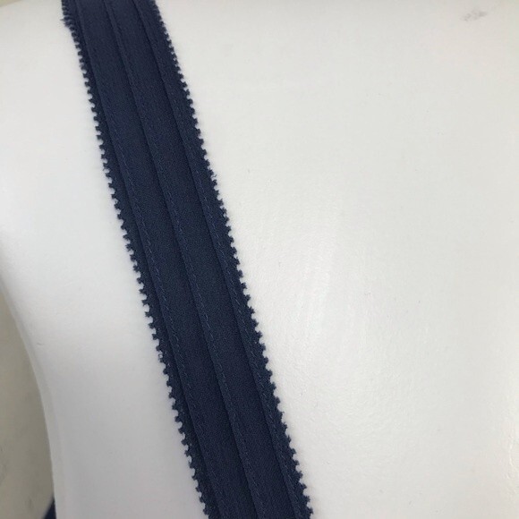 Tory Burch 100% Silk Pintuck Blue Tank Top Blouse Shell Cami Size 6 - Picture 7 of 12